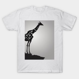 Girrafe Shadow Silhouette Anime Style Collection No. 148 T-Shirt